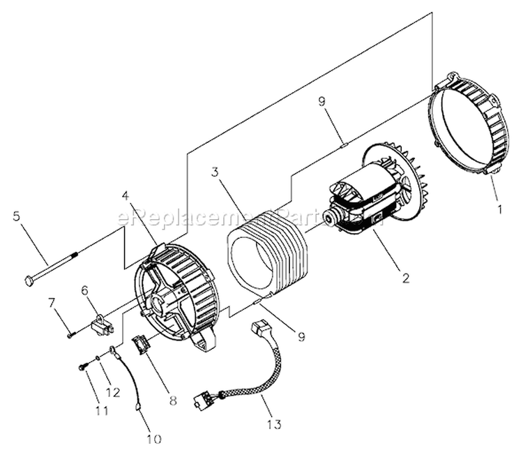 Page A Diagram and Parts List for 1654-1  Briggs and Stratton Generator